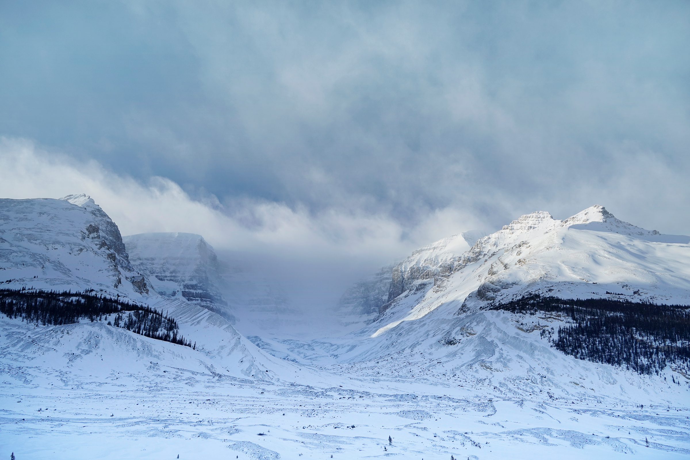 Columbia Icefields, Athabasca Glacier, Icefields Parkway