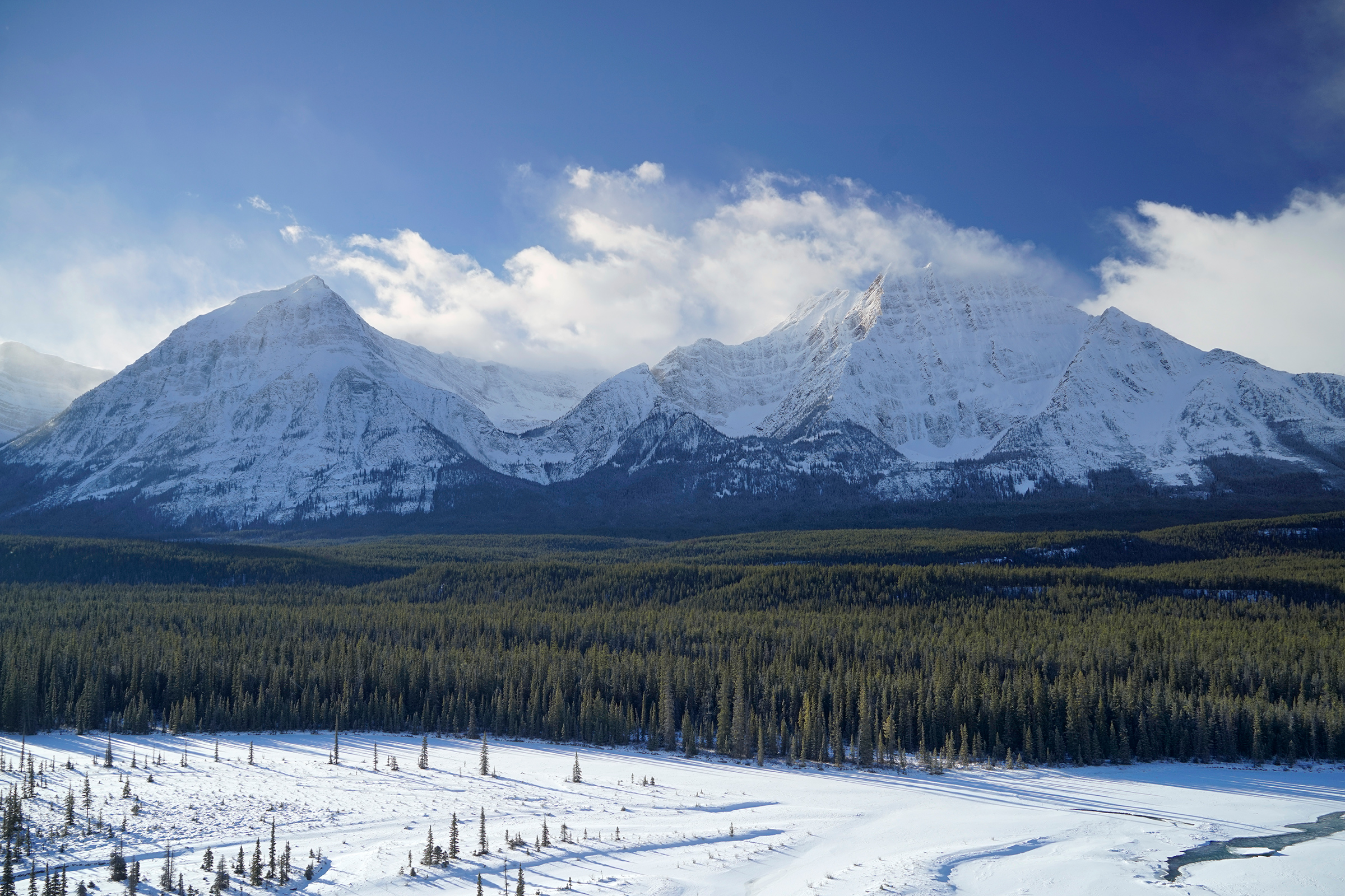 Geraldine Peak, across the Athabasca River