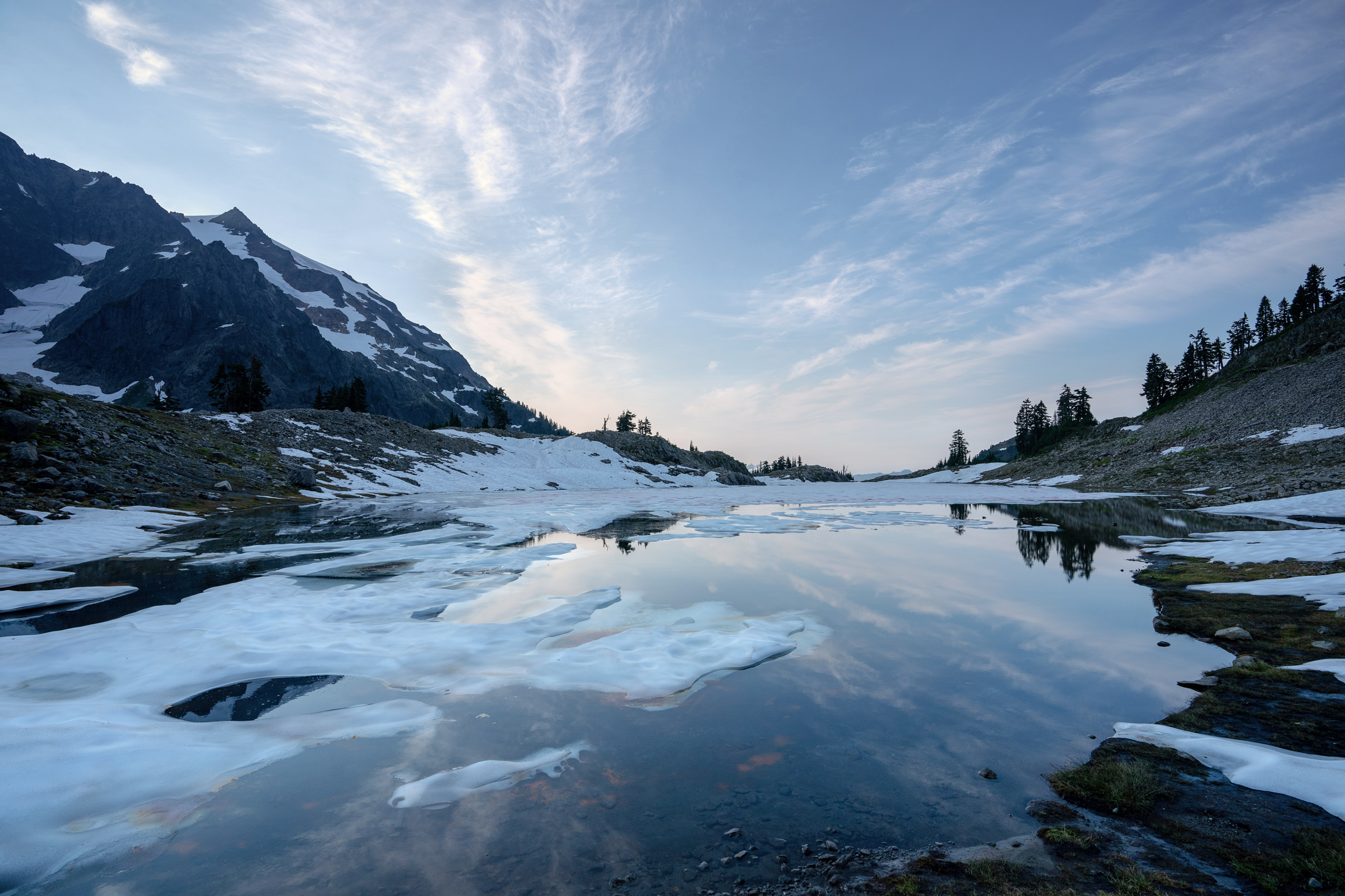 Lake Ann morning reflection